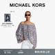 两件折上折 女士一字肩雪纺衫 MICHAEL 上衣 KORS