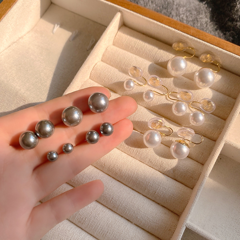 珍珠耳夹女无耳洞耳饰网红高级感耳环2023年新款爆款时尚气质耳钉