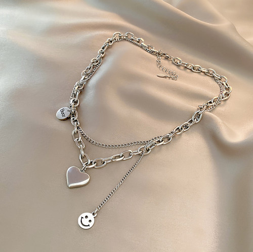 那片海钛钢女ins潮嘻哈风毛衣链