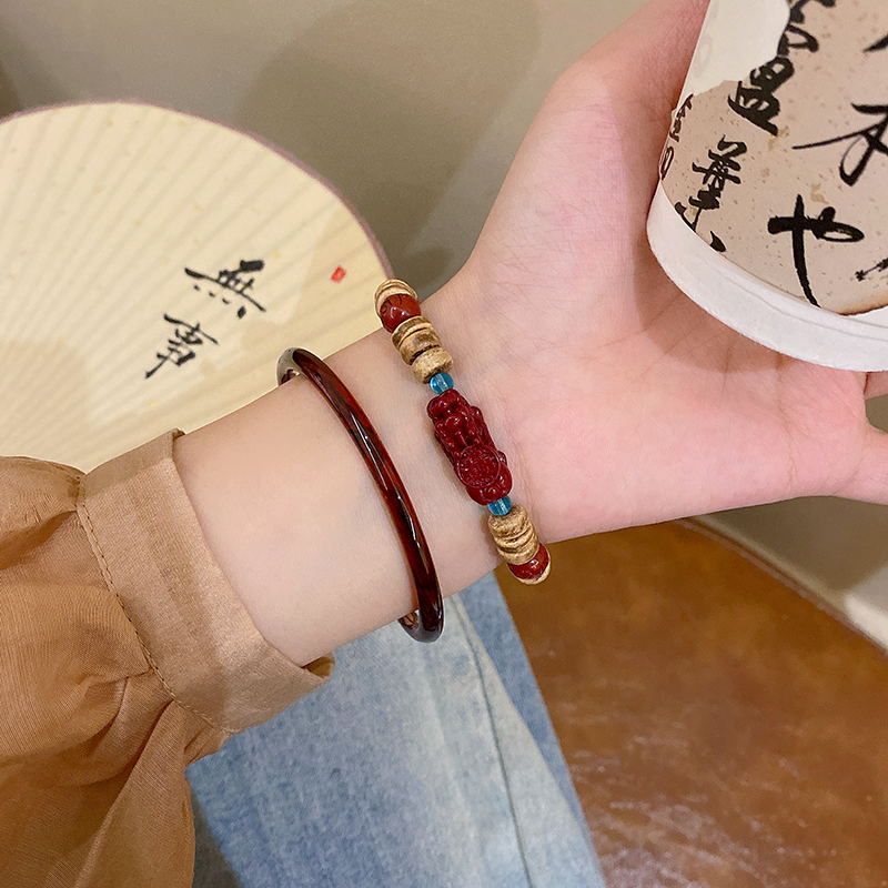 那片海新中式小貔貅手镯女