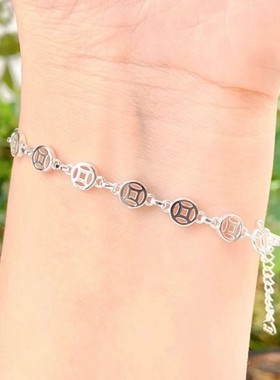 手链钱币本命年生日礼物女ins小众设计轻奢精致金钱时尚