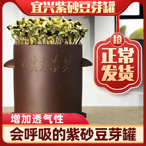 紫砂豆芽罐建康天然自己种豆芽