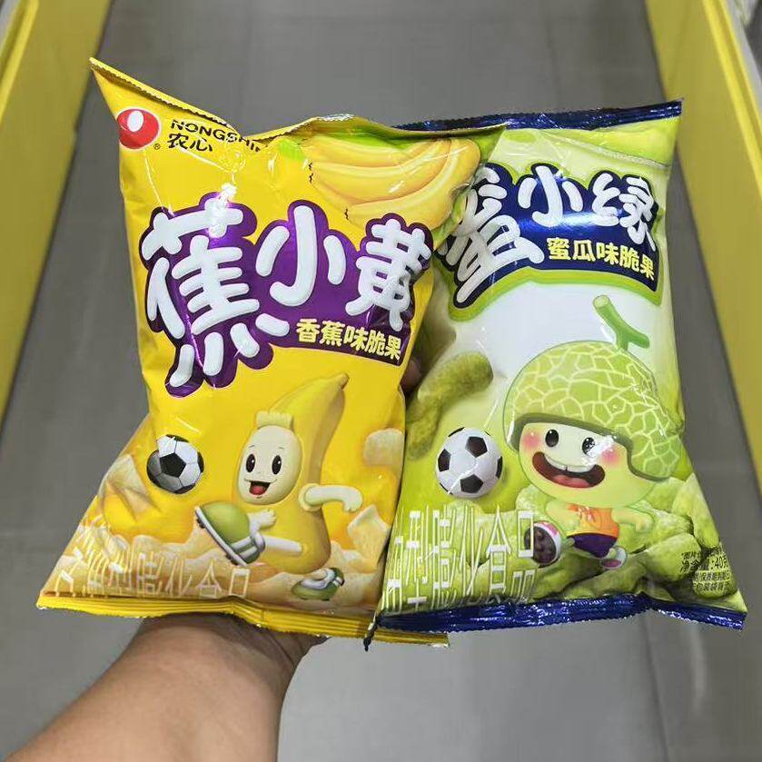 农心蕉小黄脆果香蕉蜜瓜味40g