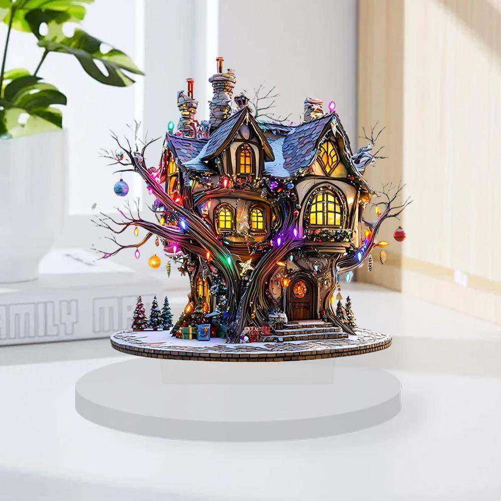 跨境爆款童话梦幻蝴蝶屋2D平面亚克力节日装饰品防水耐磨桌面摆件,家居饰品,户外/庭院摆件,淘宝优惠券,粉丝福利购,淘宝优惠卷