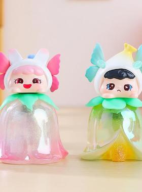 创意Q萌Fa花精灵魔法灯盲盒装饰摆件发光发亮卧室小夜灯厂家直销