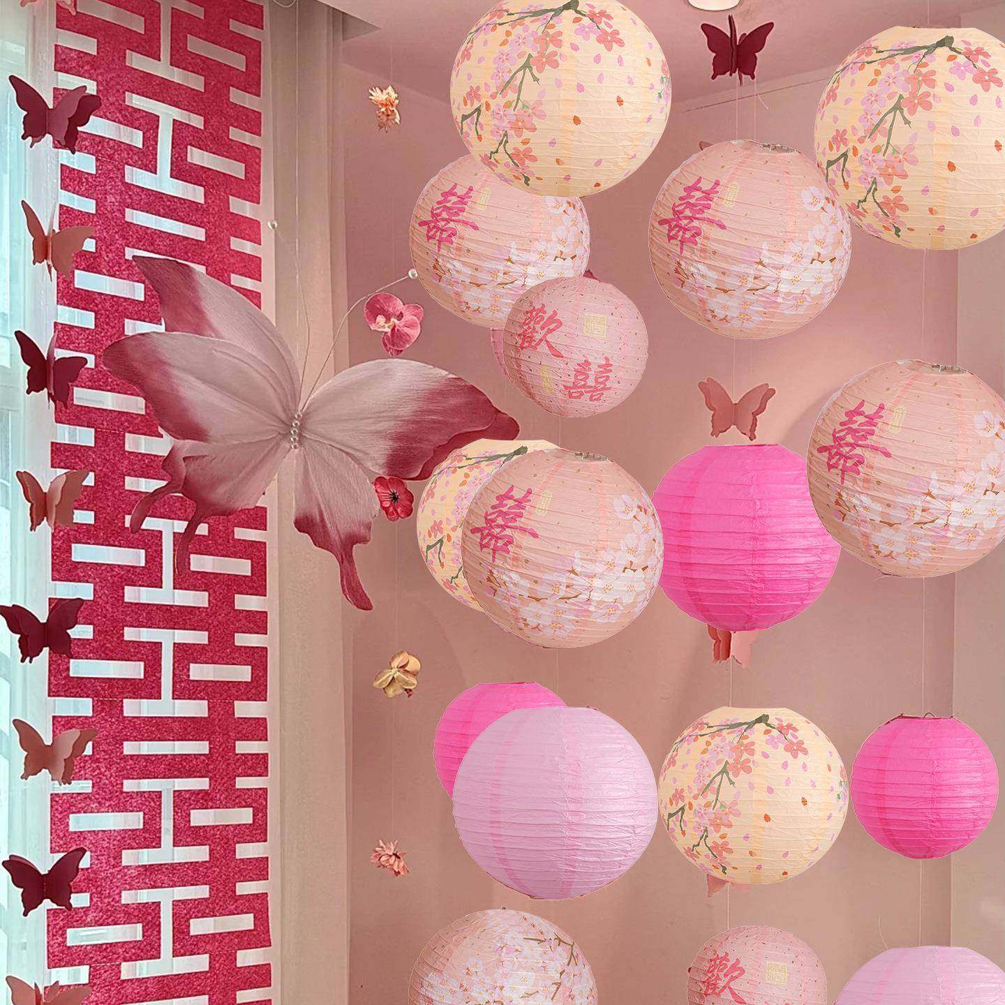 婚房布置套装结婚客厅拉花灯笼瀑布男女方婚礼卧室晨袍背景墙装饰,节庆用品/礼品,陪嫁用品套装,淘宝优惠券,粉丝福利购,淘宝优惠卷