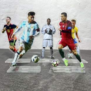 C罗梅西内马尔足球明星立牌人偶公仔手办桌面摆件周边礼物送男生