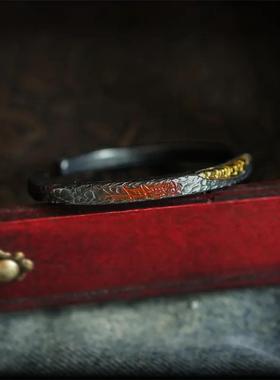 乾坤圈北斗七星道法时尚百搭个性手镯国风手工配饰道家男士开口镯