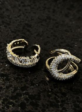 戒指2022年新款潮时尚个性小众设计夸张感冷淡风开口食指戒女