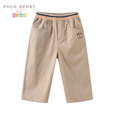 PoloSport童装梭织休闲裤七分裤