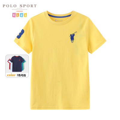 PoloSport男童圆领多彩短袖t恤