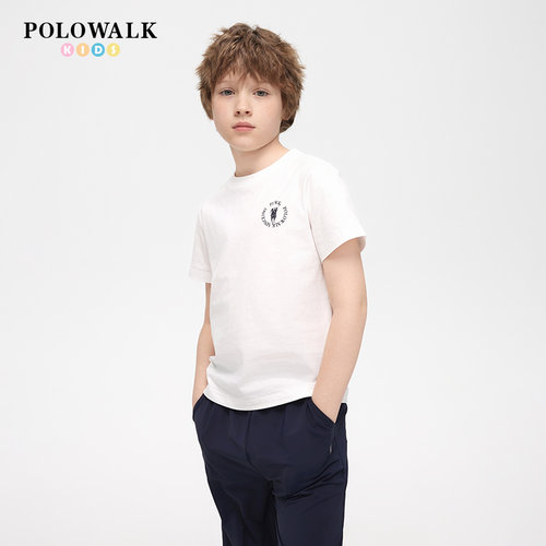 POLOWALK男童时尚休闲短袖T恤