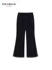 Polowalk Girls' Casual Pants 2025 Autumn New Fashion Slim Fit Flared Pants Trendy