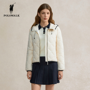 POLOWALK冬季新品连帽轻薄羽绒服
