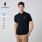 polo衫 男24夏季 新款 POLOWALK短袖 保罗男士 轻商务休闲翻领t恤上衣