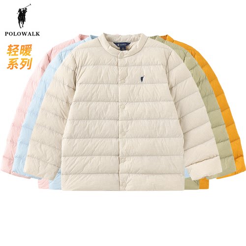 POLOWALK童装轻薄圆领羽绒服外套