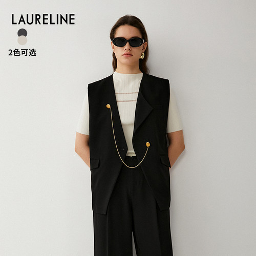 LAURELINE/洛瑞琳年秋季新款套头毛衫女优雅简约日常通勤上衣