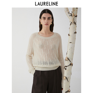 新款 2023年秋季 休闲亲肤舒适上衣女 洛瑞琳简约大气毛衫 LAURELINE