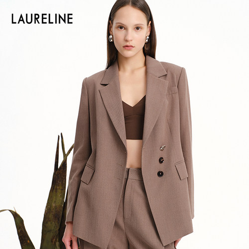 LAURELINE/洛瑞琳高端气质职场通勤外套年春季新款修身西装