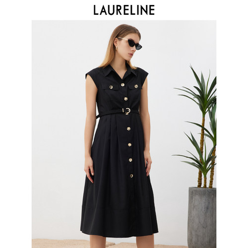 LAURELINE/洛瑞琳梭织连衣裙