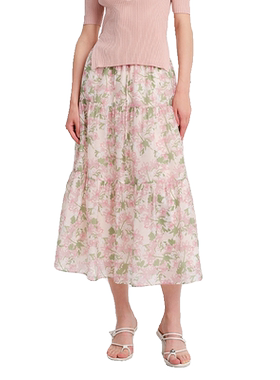 LAURELINE/洛瑞琳文艺半身裙年夏季新款气质女神范通勤裙子女