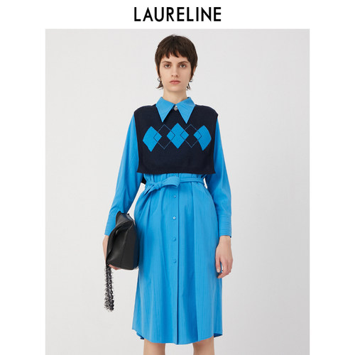 LAURELINE/洛瑞琳梭织连衣裙