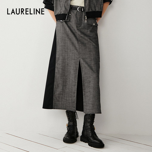 LAURELINE/洛瑞琳年秋季新款百搭简约半身裙通勤气质裙子女