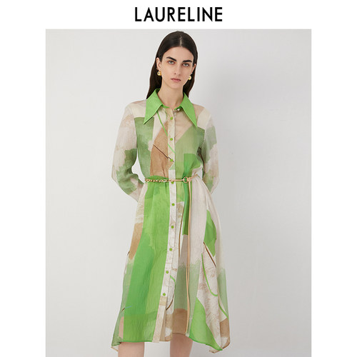 LAURELINE/洛瑞琳梭织连衣裙