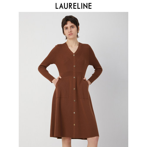 LAURELINE/洛瑞琳毛织连衣裙