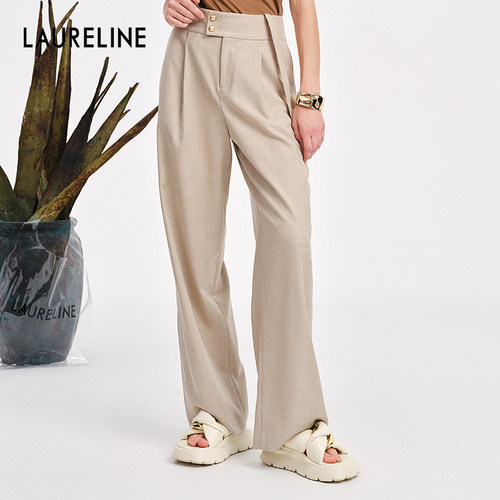 LAURELINE/洛瑞琳连体裤年春季新款减龄时髦复古可爱背带裤女