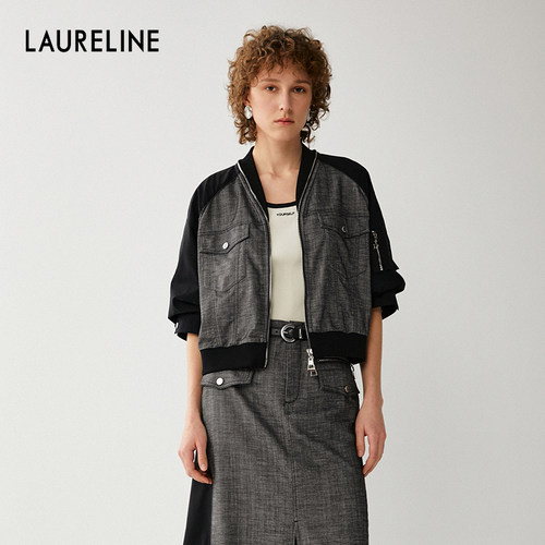 LAURELINE/洛瑞琳年冬季新款百搭外套简约日常运动休闲上衣
