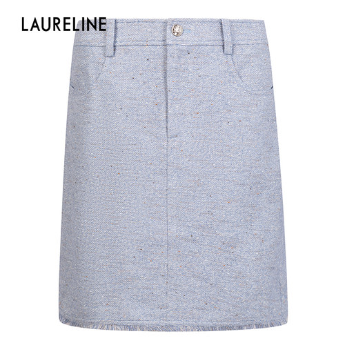 LAURELINE/洛瑞琳A字优雅半裙年春季新款千金风气质裙子女