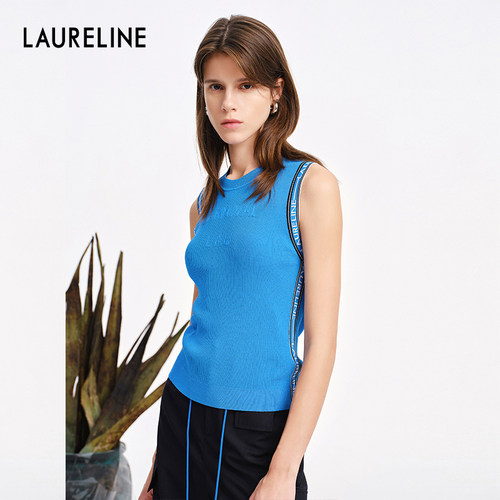 LAURELINE/洛瑞琳清凉透气背心年夏季新款百搭简约显白上衣女
