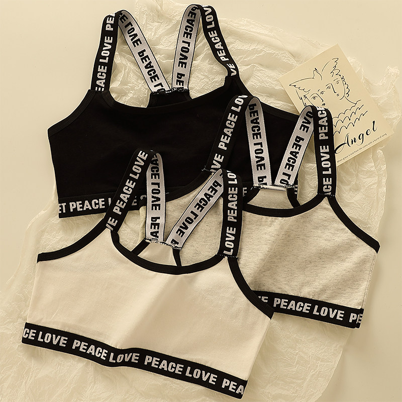 少女内衣发育期高初中学生女童文胸运动纯棉抹胸儿童小背心夏季薄