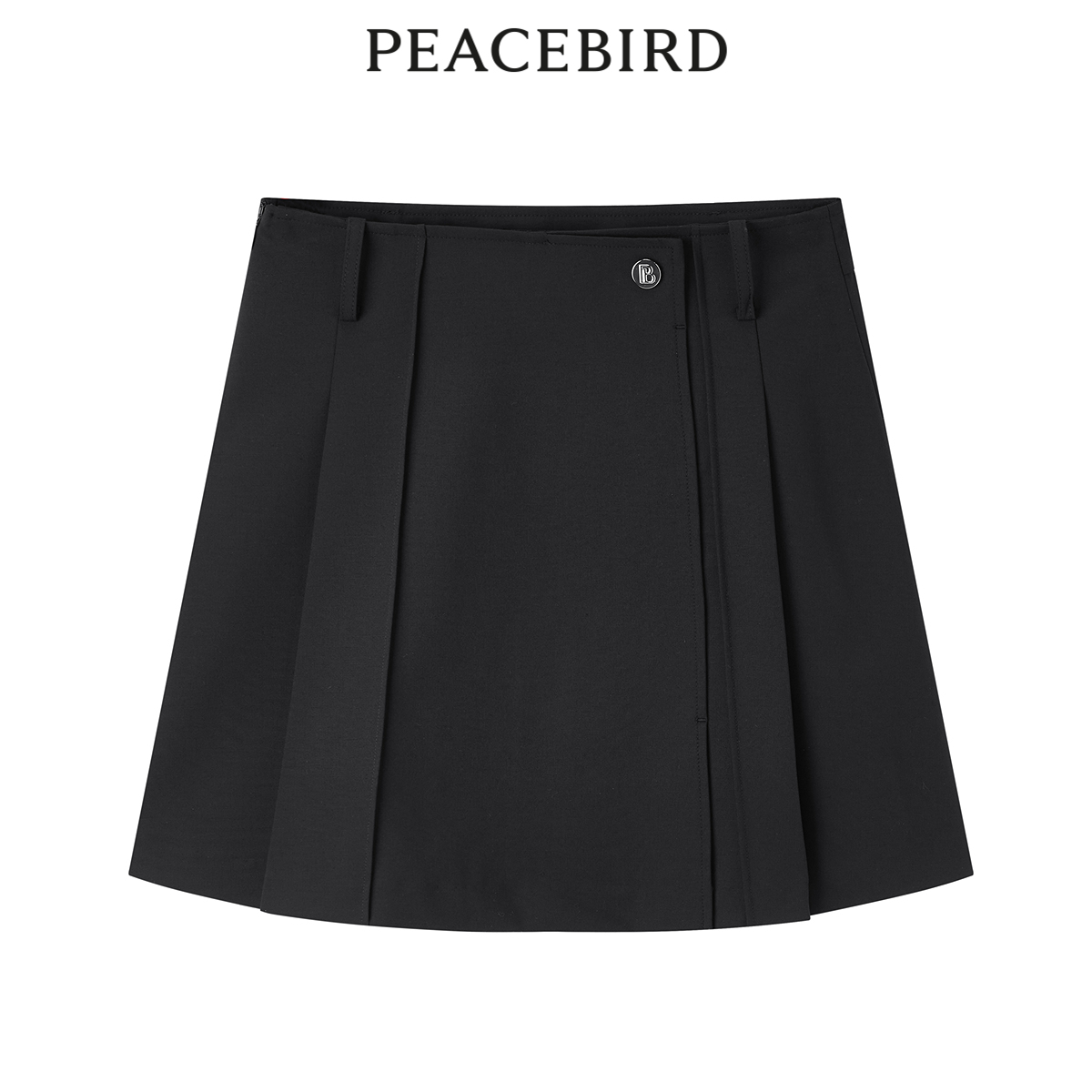 太平鸟女装夏季品质通勤高腰西装半裙A1GEE2131