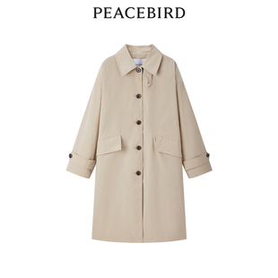 新款 2025年春季 太平鸟女装 翻领风衣A1BEE1460 商场同款