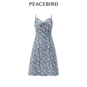 太平鸟女装 裙连衣裙A1FAE2427 吊带无袖 夏季 法式