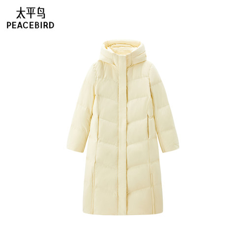 太平鸟长款收腰羽绒服