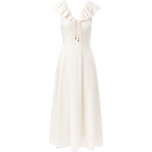 太平鸟女装法式度假连衣裙夏小众一字肩纯色茶歇裙吊带裙