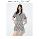 太平鸟女装 满印针织连衣裙A3FAD2F06 夏季