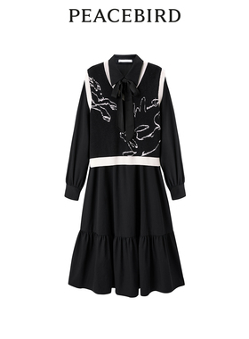 【商场同款】太平鸟2024春季新款时髦两件套连衣裙A1FAD4437