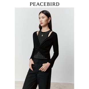 A1EED4138 小香假两件线套衫 太平鸟女装 冬季