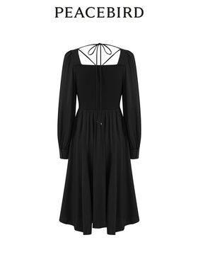 太平鸟女装冬季拼接连衣裙A1FAD4540