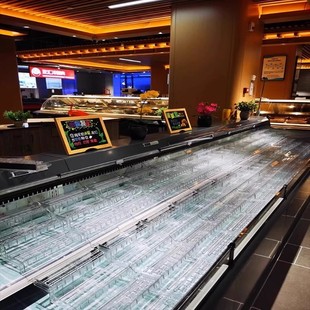 超市冷柜陈列垫板道具风幕柜水果生鲜斜面透明阶梯假底货架展示架