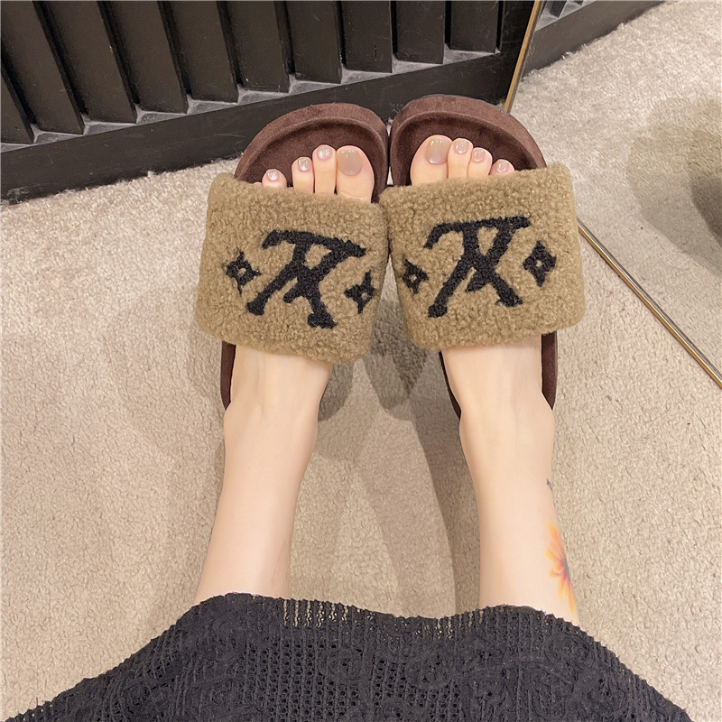 网红同款毛毛拖鞋女2025秋3.5cm