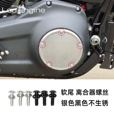 哈雷软尾/街霸/肥仔/肥霸/路威/继承者/司令发动机离合器边盖螺丝