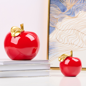网红平安苹果摆件创意家居饰品玄关电视柜酒柜装饰新年圣诞节礼物