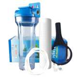 10寸通用滤瓶前置过滤器前置透明瓶欧版 4分铜口净水器过滤瓶