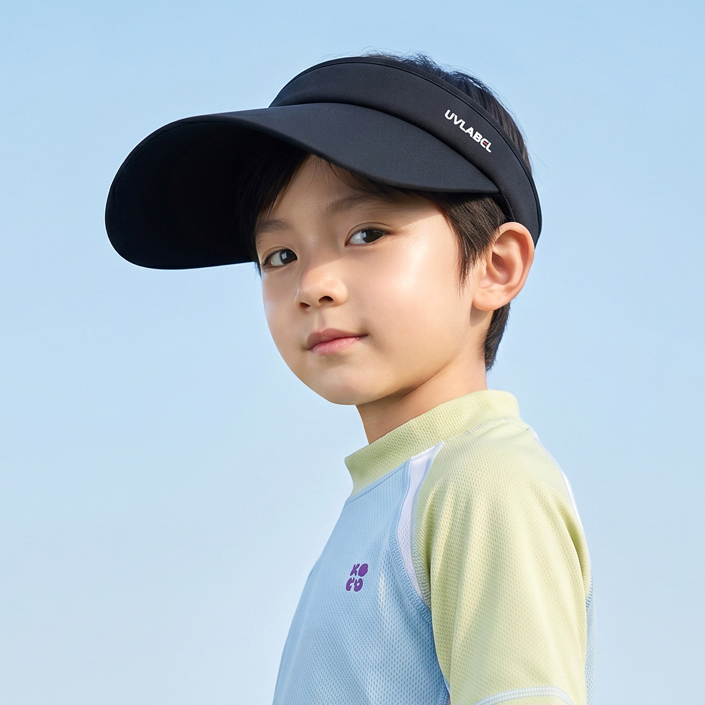中大童防晒帽夏季青少年帽子儿童遮阳帽初高中学生男童空顶帽女童