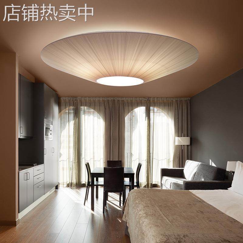 客厅吸顶灯简约现代大气创意伞行圆形酒店大堂卧室餐厅布艺灯具,家装灯饰光源,客厅吸顶灯,淘宝优惠券,粉丝福利购,淘宝优惠卷